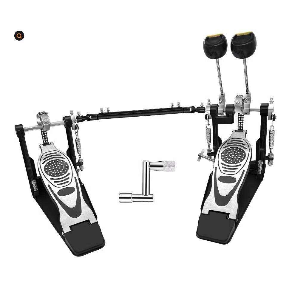 架子鼓双踩踩锤踏板双链条凸轮双踏板配件爵士鼓踩槌底鼓练习器