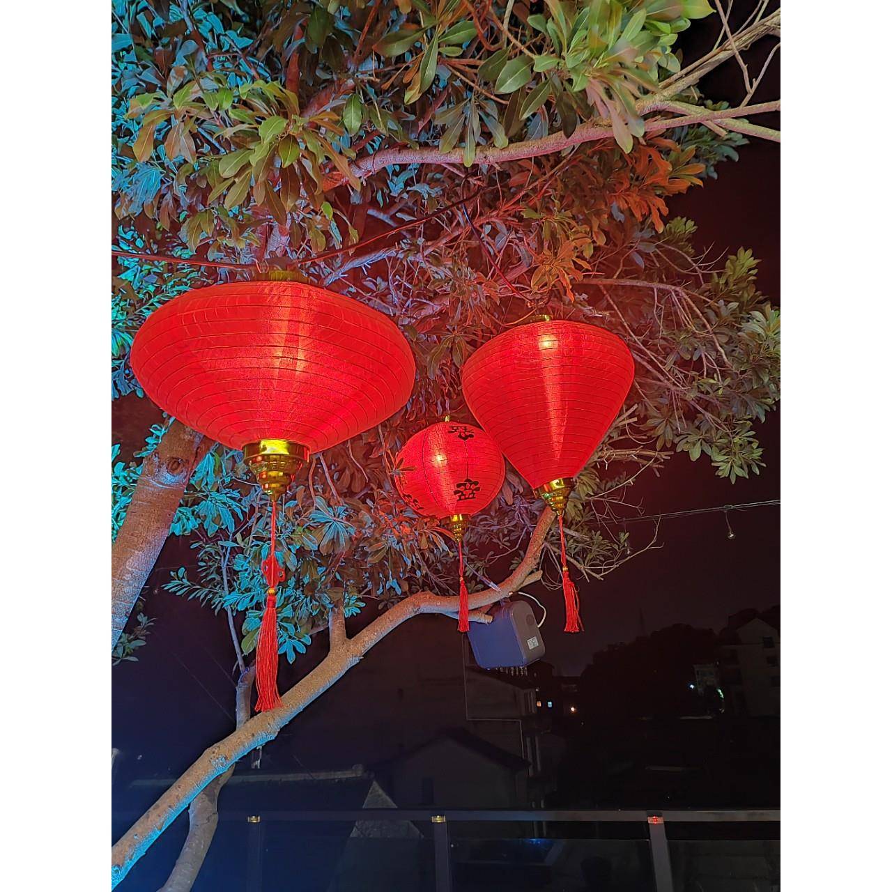 老街复古布灯笼LED钨丝灯泡布灯笼挂树布灯笼小资风布灯笼街道