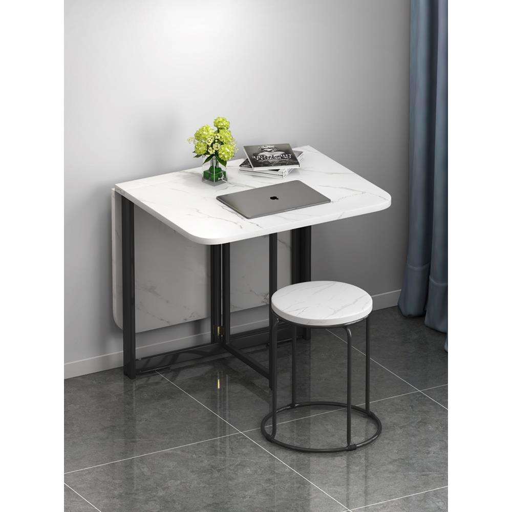 ft折叠餐桌家用小户型免安装折叠桌厨房客厅4-6人长方形饭桌