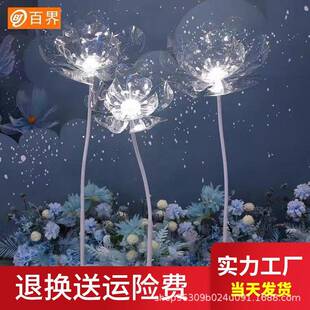 花艺新款婚庆铁艺道具亚克力婚礼迎宾发给亚克力水晶灯商场摆件