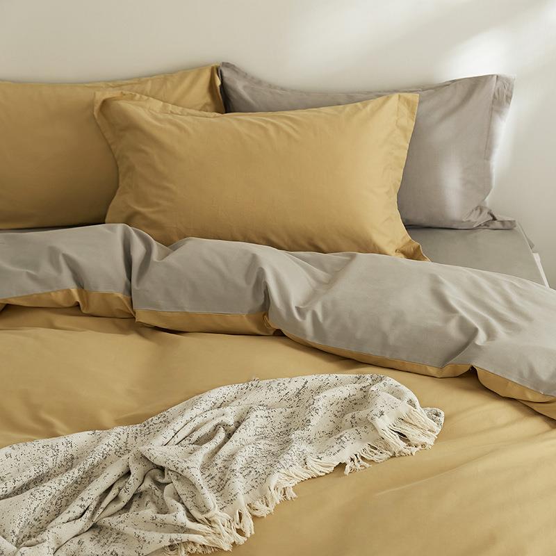 秋冬北欧100支纯棉磨毛四件套加厚保暖全棉床上用品床单被套床笠