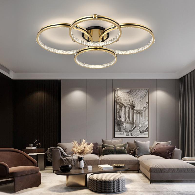 22新款北欧风客厅餐厅LED灯大气时尚现代简约卧室灯轻奢房间灯具