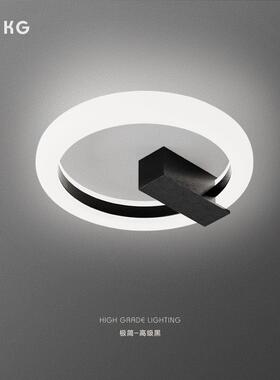 过道灯走廊灯极简设计师创意圆环入户玄关灯北欧led衣帽间阳台灯