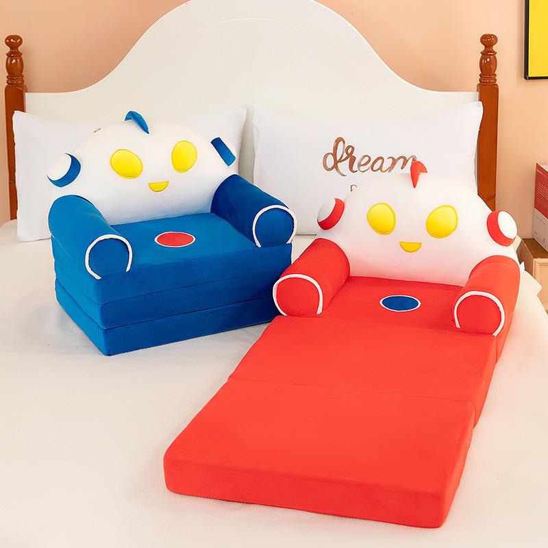 卡通儿童折叠沙发毛绒玩具女孩宝宝幼儿园懒人座椅凳榻榻米可拆洗