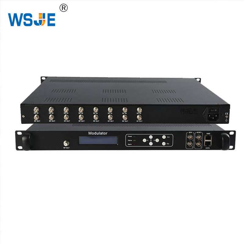 八路DVB-S/S2转四路DTMB-T综合调制器8路码流机多路数字调制器