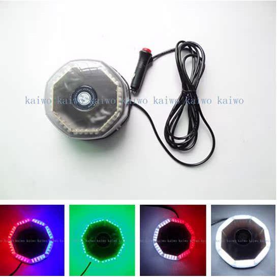 01020面包灯吸顶爆闪灯240LED圆形车顶灯汽车八角灯频闪灯