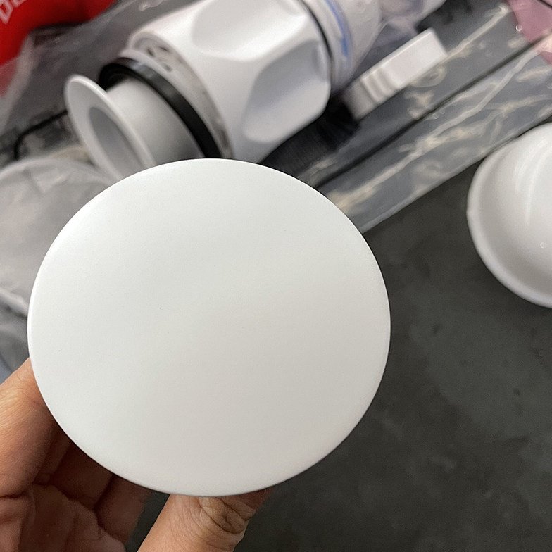全铜白色弹跳式下水器微晶石陶瓷盆专用一体防臭下水管