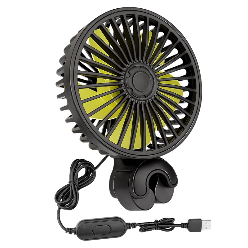 车载后排电风扇S5Vo车内后座降温制冷神器汽车大货车静音电风扇