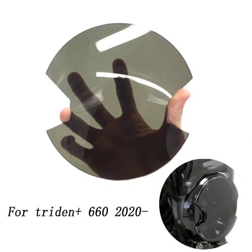 适用凯旋Trident660 2021- 前大灯保护片 大灯保护罩 大灯保护膜
