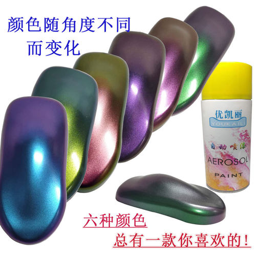 变色龙漆 喷漆 汽车o改色漆轮毂模型改色三色变色龙红紫蓝光金棕