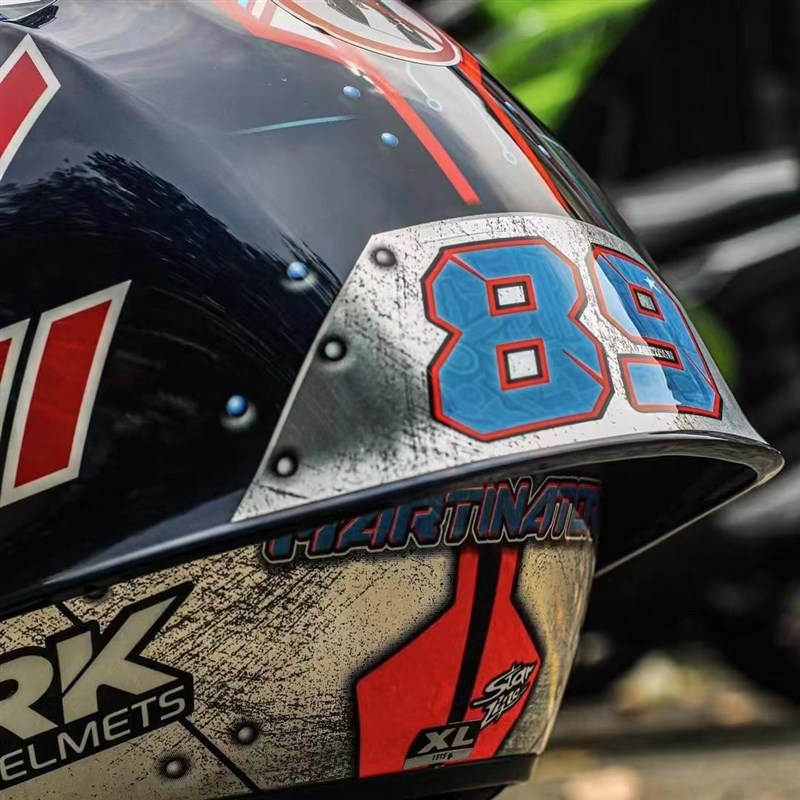 车迷辰洛伦佐  PO大C尾翼机车赛车全盔头盔