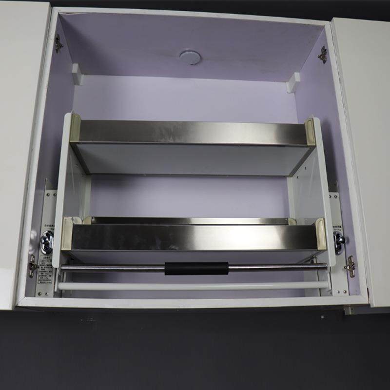 厨房橱柜厨柜吊柜升降拉篮下拉架收纳得升降机安装示意图,家装主材,拉篮,淘宝优惠券,粉丝福利购,淘宝优惠卷