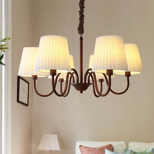 2025客厅餐厅卧室美式复古吊灯客厅餐厅卧室主灯乡村法式简约灯具