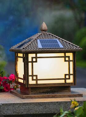 庭院门柱灯别墅户外防水围墙灯景观灯柱头灯led庭院装饰