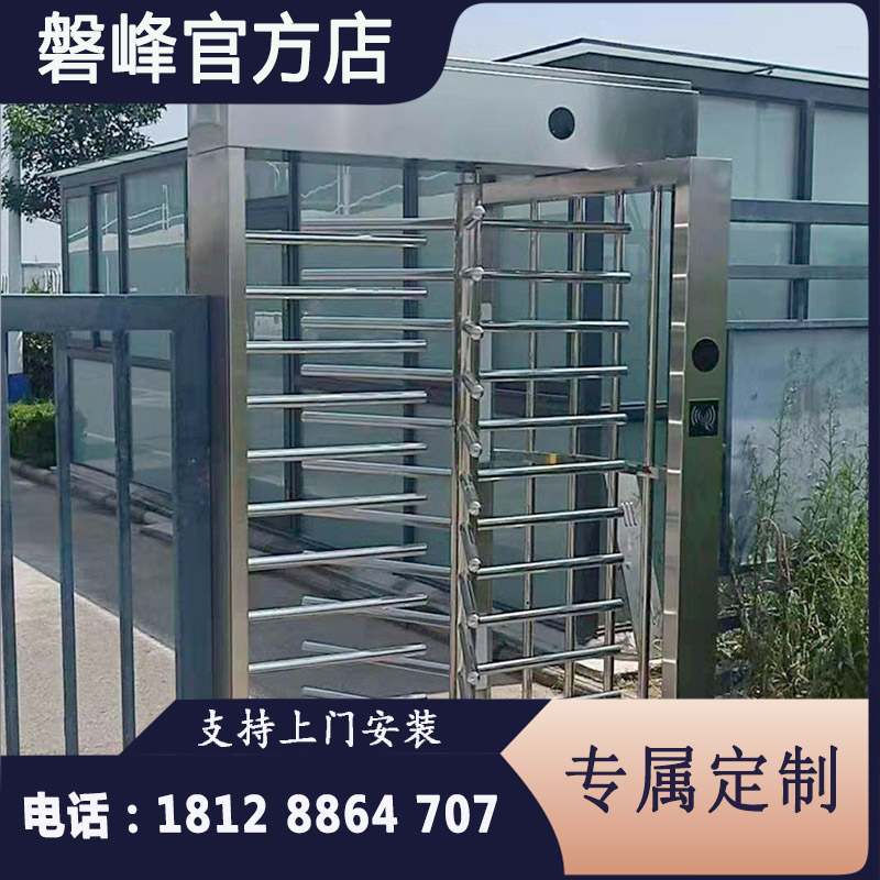 工地不锈钢全g高旋转闸门闸机人脸显示进出屏记录考勤住建局应急