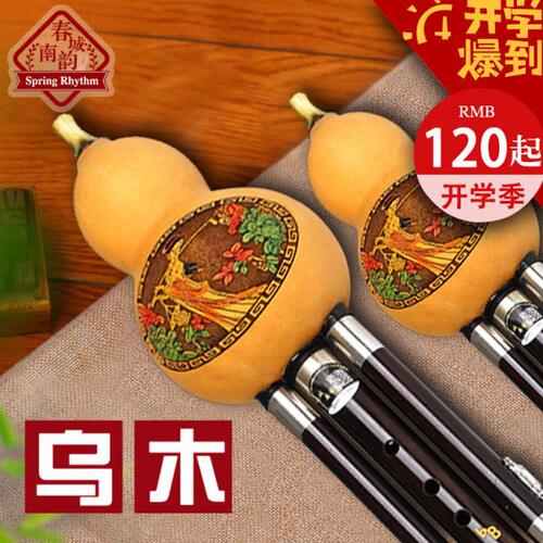 乌木葫芦丝初学乐器c调降b调GFD专业演奏型自学胡芦丝春城南韵