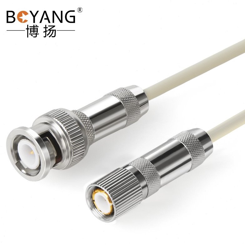 博扬2M跳线BNC-L9 2M兆E1接头成品跳线syv-75-2-1同轴电缆DDF20米
