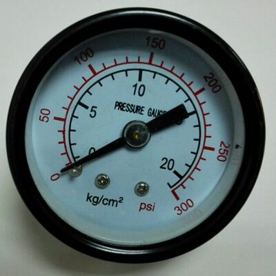 小巧型压力表 轴向背接出式压力表 y-40-z 20kg 2300psi 牙PT1/8