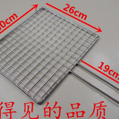 304不锈钢烤鱼夹子拍子网夹板网 烧烤用品 工具烤鱿鱼烤鱼夹 包邮