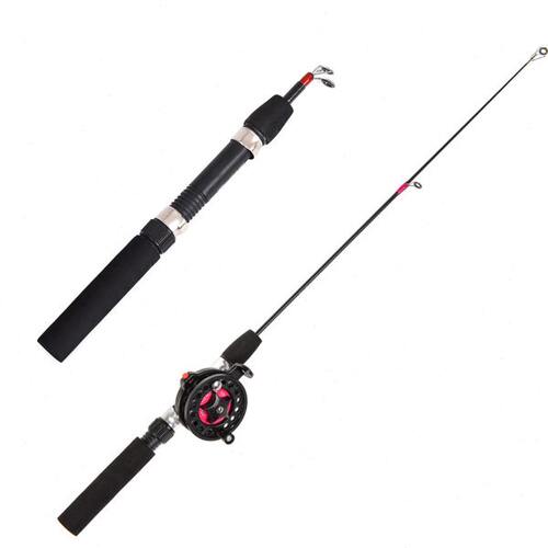 Telescopic Winter Fishing Rods 0.62M 33g Hard FRP Carbon Fib