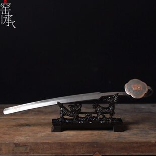 邱作龙手工锻打《福如意》百炼花纹钢 收藏摆件 高端把玩件