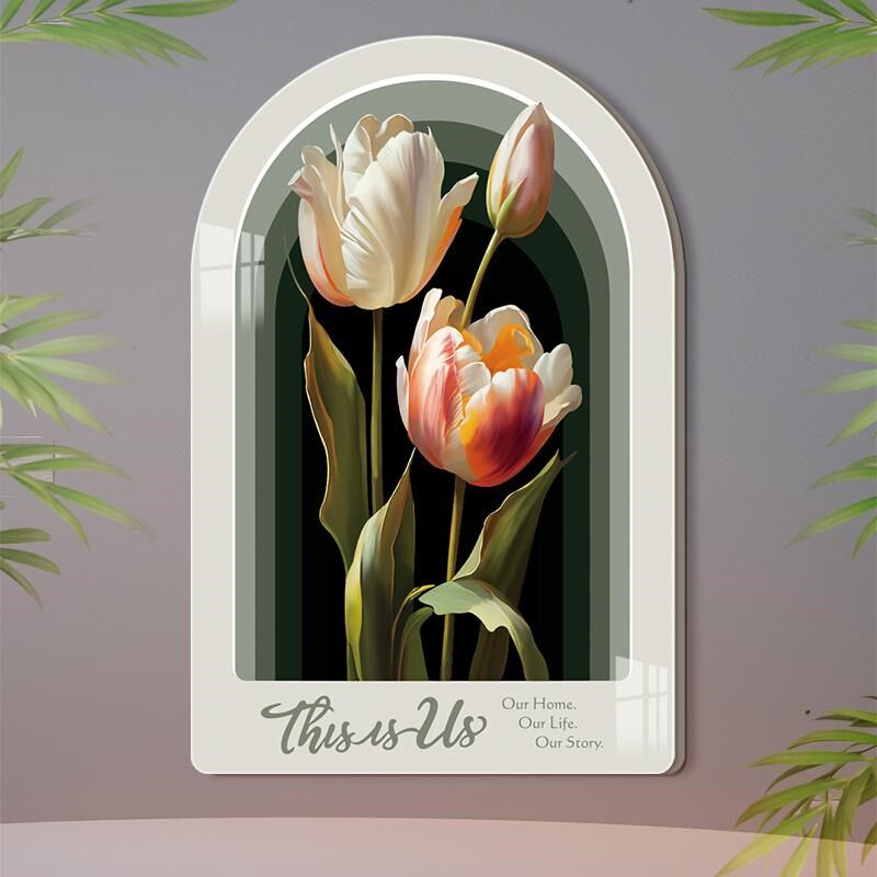 新款大号花朵创意墙面破损遮丑墙贴艺术开关O插座洞遮挡立体装饰