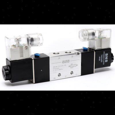 SNS 双头电磁阀 MODEL 4V220-08 质量保证 4V120 4V320 4V420