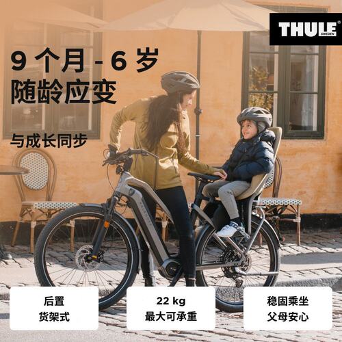 THULE 拓乐 Thule Yepp 2 Maxi RM 后置货架式儿童自行车座椅