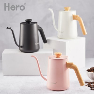 Hero英雄细口壶C07手冲咖啡壶家用滴漏长嘴细口壶304不锈钢手冲壶