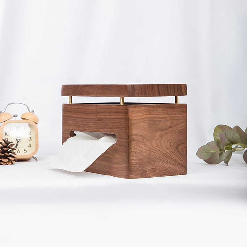 卫生间壁挂纸巾盒免打孔抽纸置物架D厕所卫生纸卷架防水实木厕纸