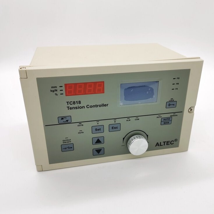全自动张力控制器ALTEC TC818自动刹车卷径张力控制磁粉控制器