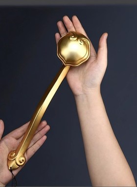 全铜如意手把摆件黄铜工艺品桌面中式装饰品祝寿R生日礼物吉祥如