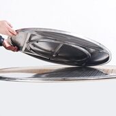 304不锈钢圆桌转盘底座家用餐桌转台圆形旋转饭桌可中间开孔定做