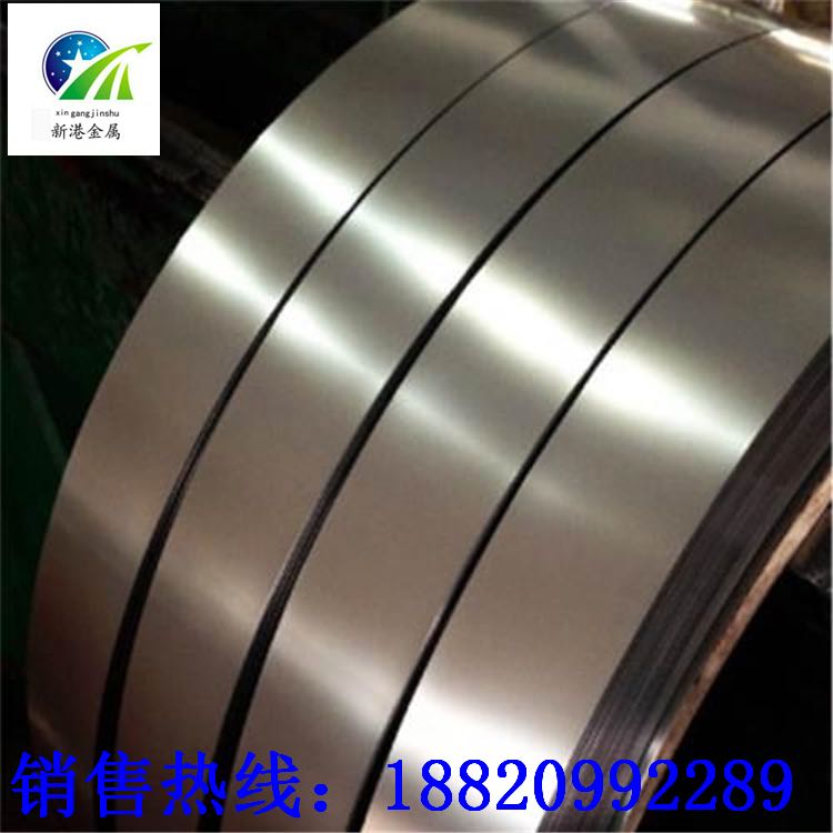 201/304/316不锈钢带激光切割分条打边钢I卷弹簧片加工厚0.2/0.25