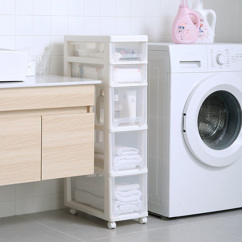 天马株式会社22cm抽屉式夹缝收纳柜厨I房卫生间缝隙储物窄柜置物