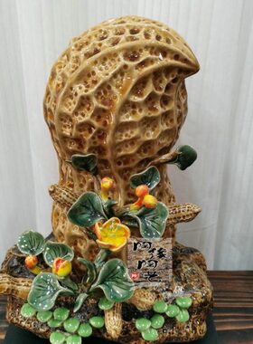 花生子 百摆件湾工艺品 石  千孙公仔陶瓷
