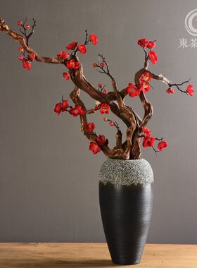 陶瓷插干花花瓶大号创意北欧式花器客厅落地花插花艺家居鲜花摆件