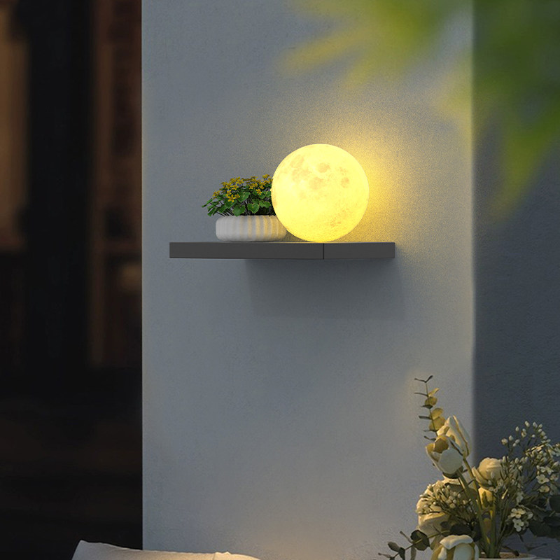 户外壁灯别墅露台阳台花园装饰壁灯防水I月球灯别墅简约氛围庭院,家装灯饰光源,户外壁灯,淘宝优惠券,粉丝福利购,淘宝优惠卷