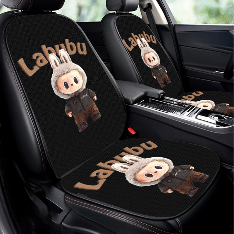 汽车坐垫夏季四季通用20r24新款卡通女士半包座套座垫座椅套拉布
