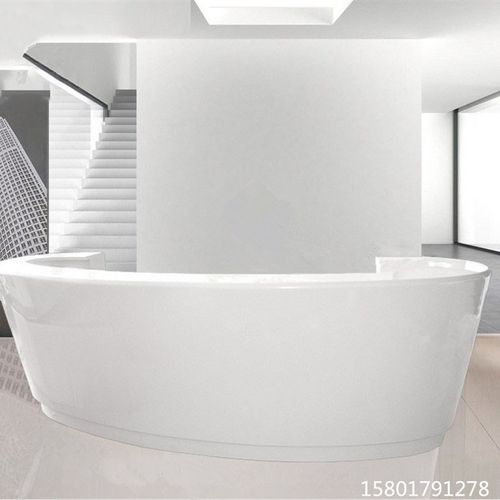 弧形烤漆前台半圆形创意公司接待台美G容院形象吧台酒店收银台柜