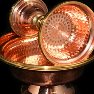 铜法雕花红专用杯护 加厚杯供酒供佛藏纯铜器式 供家用法摆件