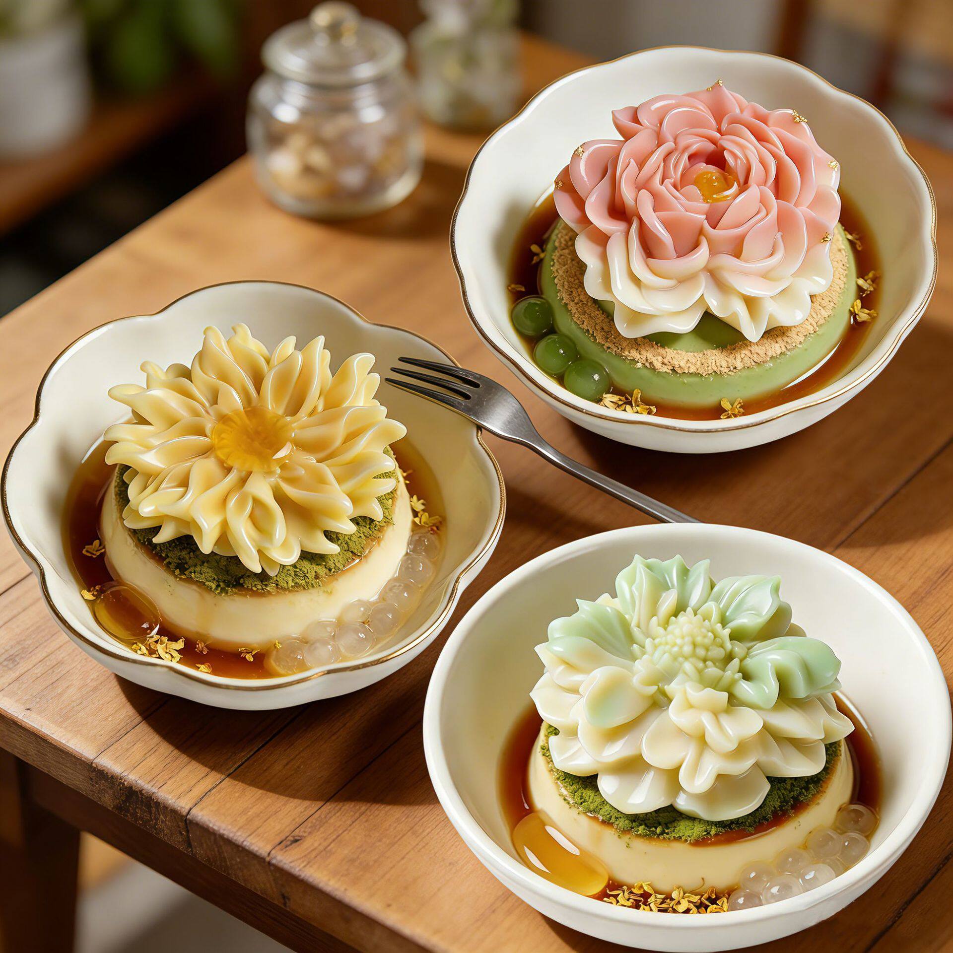 食品级硅胶国风花朵慕斯模具