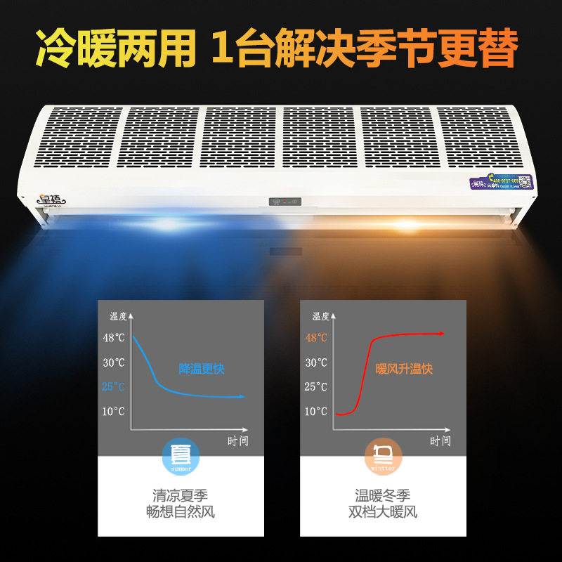 大功率电热风幕机0.9/1.2/1.5/1.8米商用强力热风幕冷暖两用,清洗/食品/商业设备,风幕机,淘宝优惠券,粉丝福利购,淘宝优惠卷