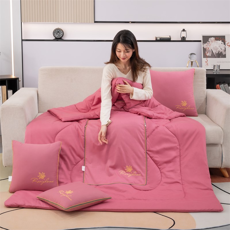 机洗起坨包退全棉抱枕被子二合一两D用车载空调被办公室午睡靠背