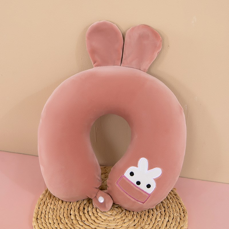 可爱u型头枕可拆洗记忆棉旅行A枕头颈椎枕办公午睡枕公司活动礼品