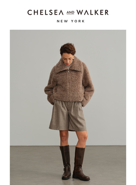 Chelsea and Walker吴昕推荐羊毛混纺短裤2025新款经典百搭休闲裤