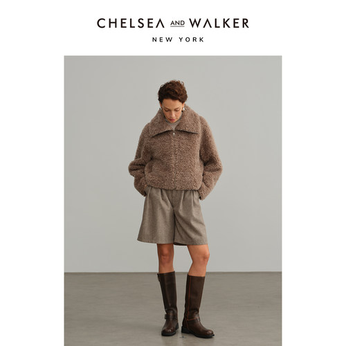 Chelsea and Walker吴昕推荐羊毛混纺短裤2025新款经典百搭休闲裤