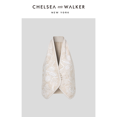 Chelsea and Walker重工钉珠绣法式小马甲