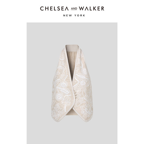 Chelsea and Walker重工钉珠绣法式小马甲