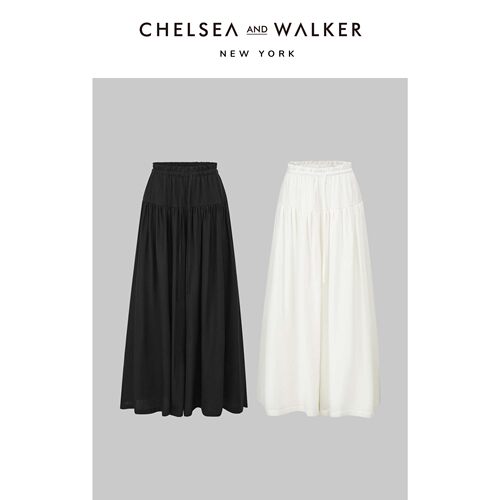 Chelsea and Walker清冷高级感天丝麻系带裙裤